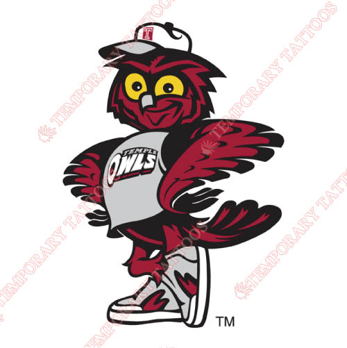 Temple Owls Customize Temporary Tattoos Stickers NO.6443